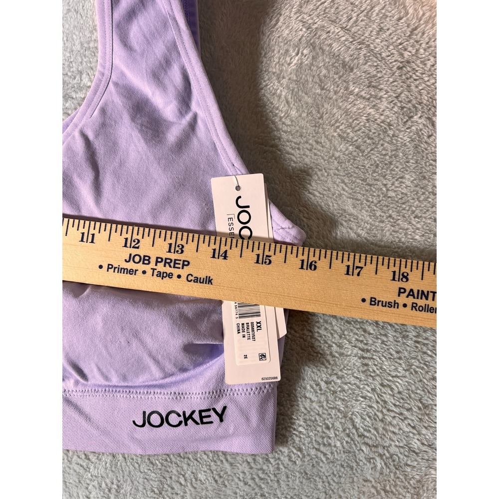 Jockey PURPLE Essentials Eco Seamfree Back Smoothing Bralette 2XL XXL - Picture 6 of 9